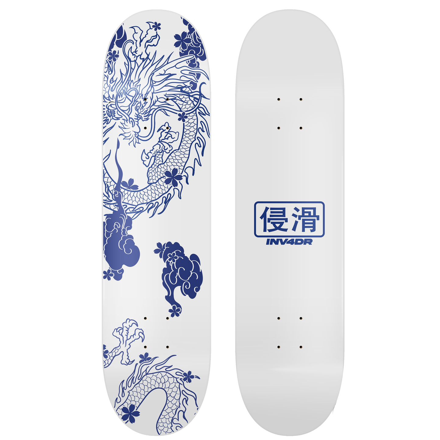 PORCELAIN DRAGON SKATE DECK